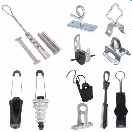 FTTH Fiber Optics Drop Wire Arc H Type Clamp