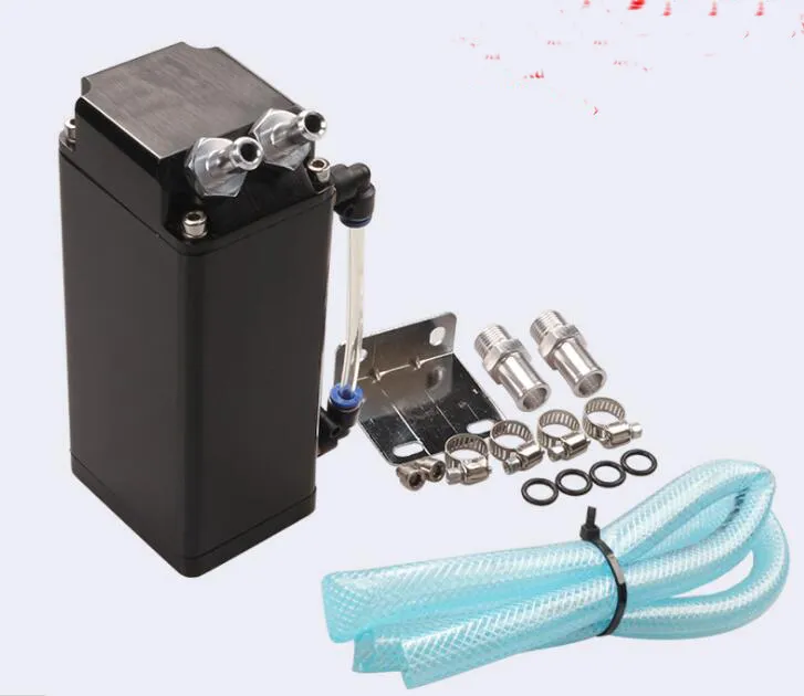 Tanica universale quadrata per la raccolta dell'olio con Alumunum 0,5 L Nero/Rosso/Argento